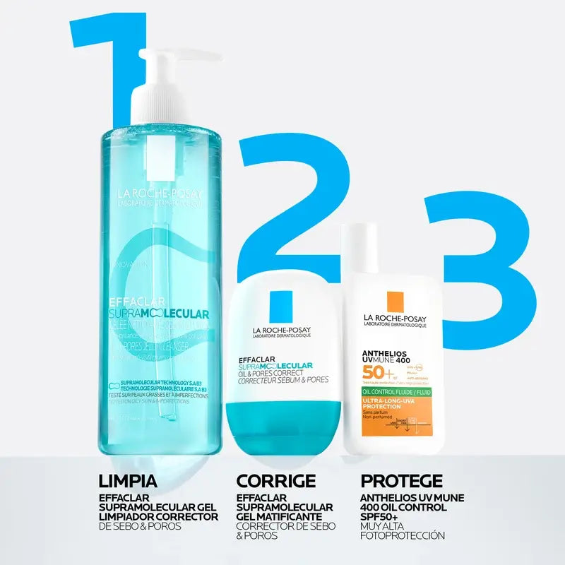La Roche-Posay Effaclar Gel opacizzante supramolecolare, 40 ml