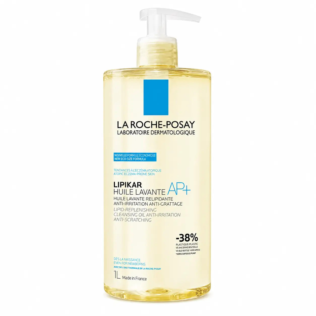 La Roche Posay Lipikar Olio Lavante Ap+ Detergente Corpo Anti Irritazione Per Pelle Atopica , 1000 ml