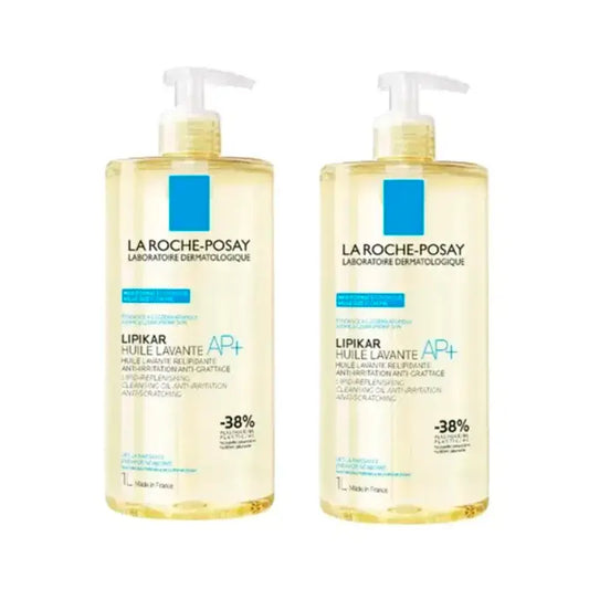 La Roche Posay Lipikar Oil Wash Ap+ Detergente Corpo Anti-Irritazione Per Pelle Atopica , Confezione 2 x 1000 ml