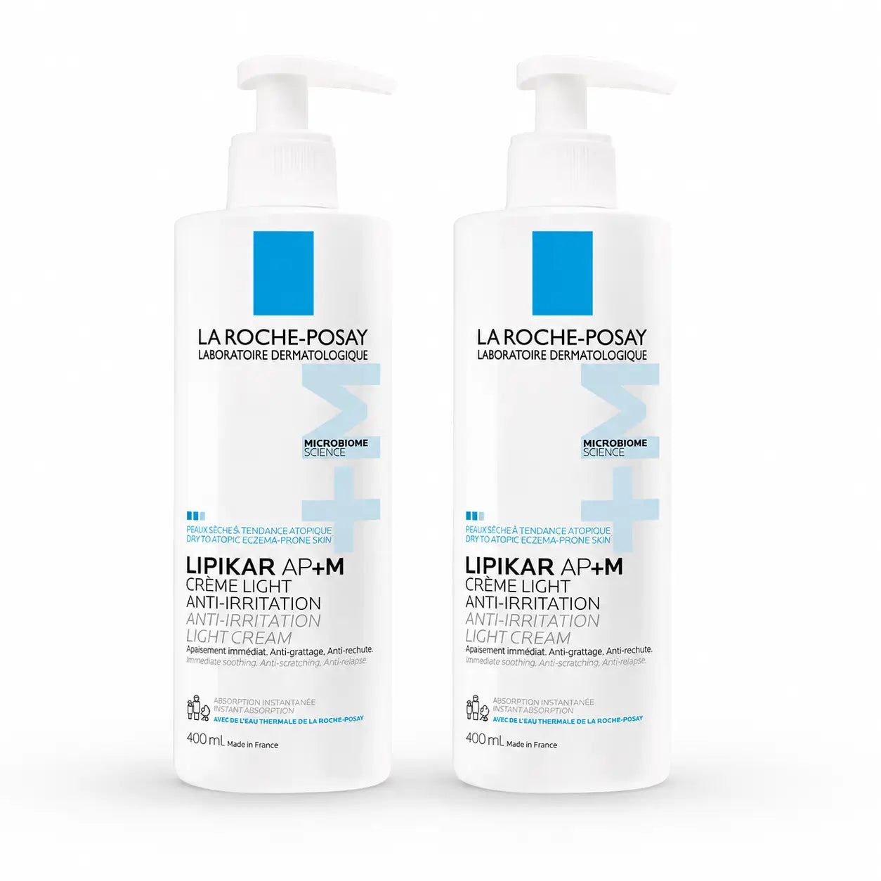 La Roche Posay Lipikar Baume Ap+M confezione da 2 x 400 ml