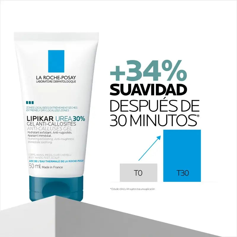 La Roche Posay Lipikar Urea Gel 30% - Gel idratante con urea , 50 ml