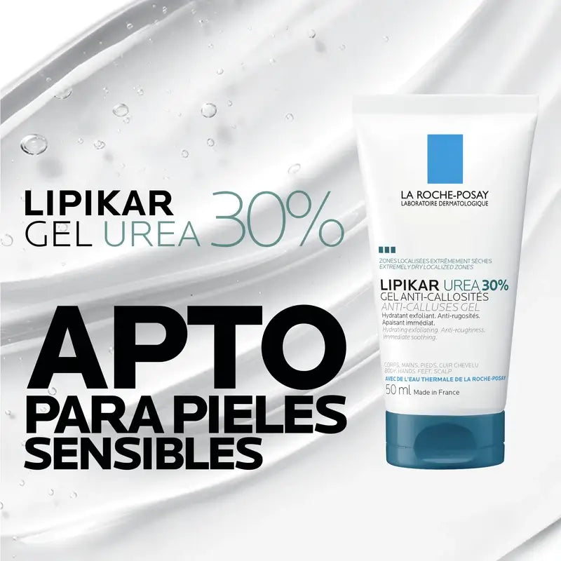 La Roche Posay Lipikar Urea Gel 30% - Gel idratante con urea , 50 ml