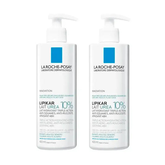 La Roche Posay Lipikar Lait Urea 10%, confezione da 2 x 400 ml
