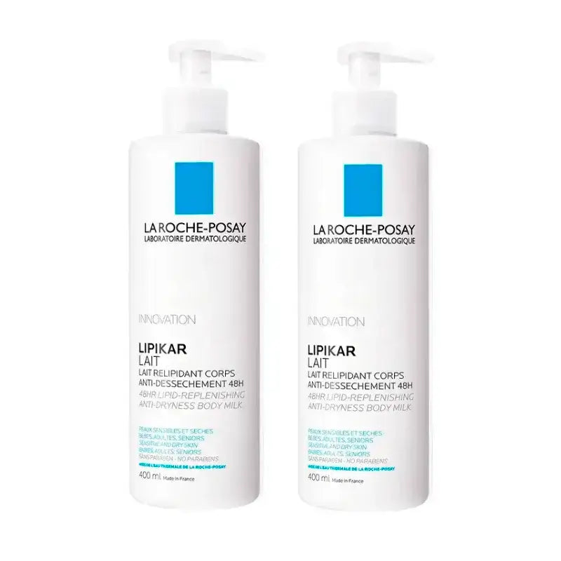 La Roche Posay Lipikar Latte, Confezione 2 x 400 ml