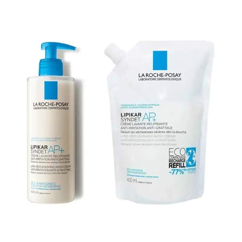 La Roche Posay Lipikar Syndet Ap+ 400 ml + Ricarica , 400 ml