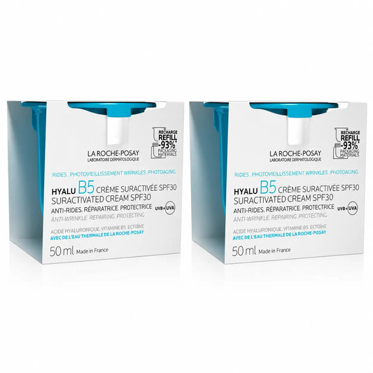 La Roche Posay confezione La Roche Posay Hyalu B5 Crema Suractivata Spf30 Ricarica, 50 Ml, x2