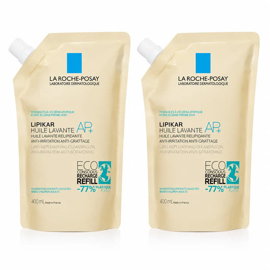 La Roche Posay confezione La Roche Posay Lipikar Olio Lavante Ap+ Ricarica , 400 Ml, x2