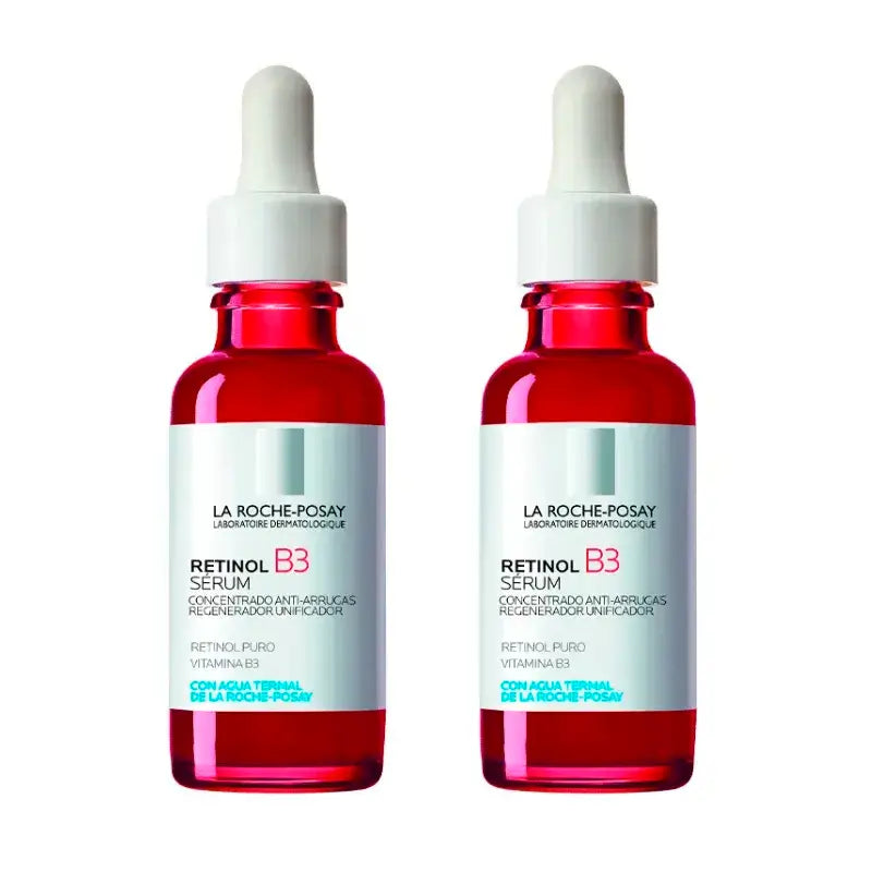 La Roche Posay Retinol B3 Siero Antirughe, Confezione 2 x 30 ml