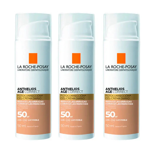 La Roche Posay Triplo Anthelios Age Correct Spf50 Colore, 3 X 50 Ml
