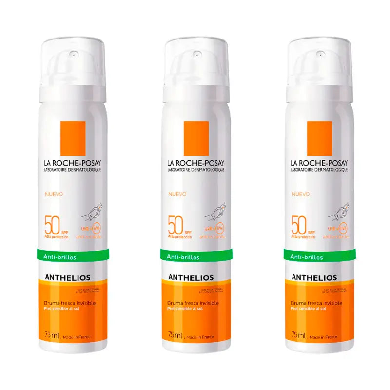 La Roche Posay Triplo Anthelios Nebbia Viso Spf 50, 3 X 75 Ml