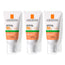 La Roche Posay Triplo Anthelios Uvmune 400 Oil Control Gel-Crema Spf50+ Color, 3 X 50 Ml