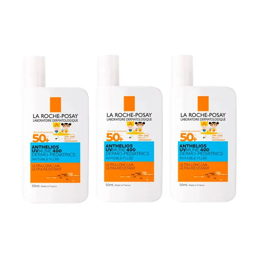 La Roche Posay Triplo Fluido Idratante Dermo-Pediatrico Spf 50+ Pelle Atopica, 3 X 50 Ml