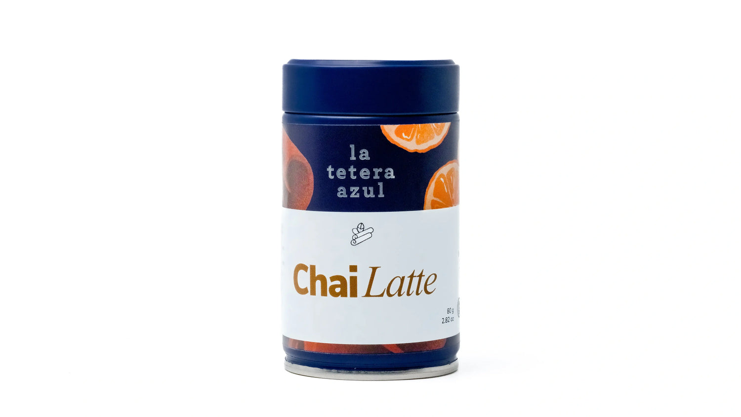 La Tetera Azul Chai Latte in polvere, bevanda tradizionale ayurvedica, senza glutine, senza zucchero, senza lattosio 80g.