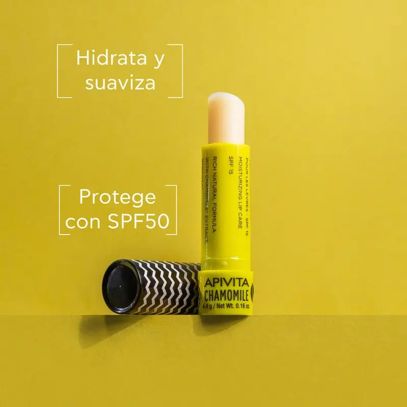 APIVITA Balsamo labbra SPF 15 con camomilla 4,4 g
