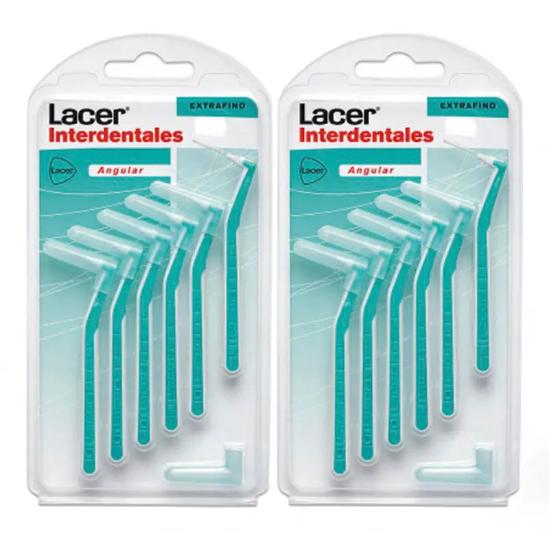 Spazzolino interdentale angolato extrafine Lacer Duplo 2 x 6 unità