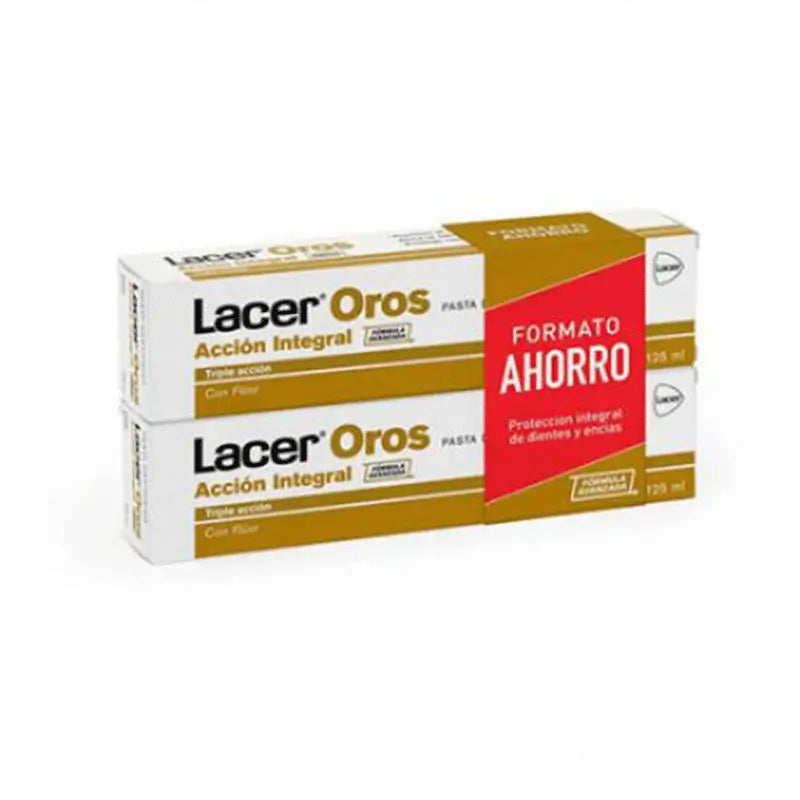 Lacer Duplo Toothpaste, 2x125 ml