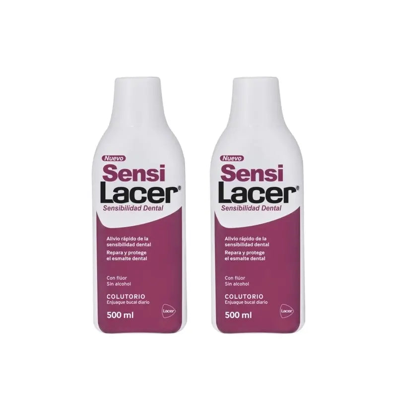 Lacer Duplo Sensilacer Collutorio, 2 x 500 Ml