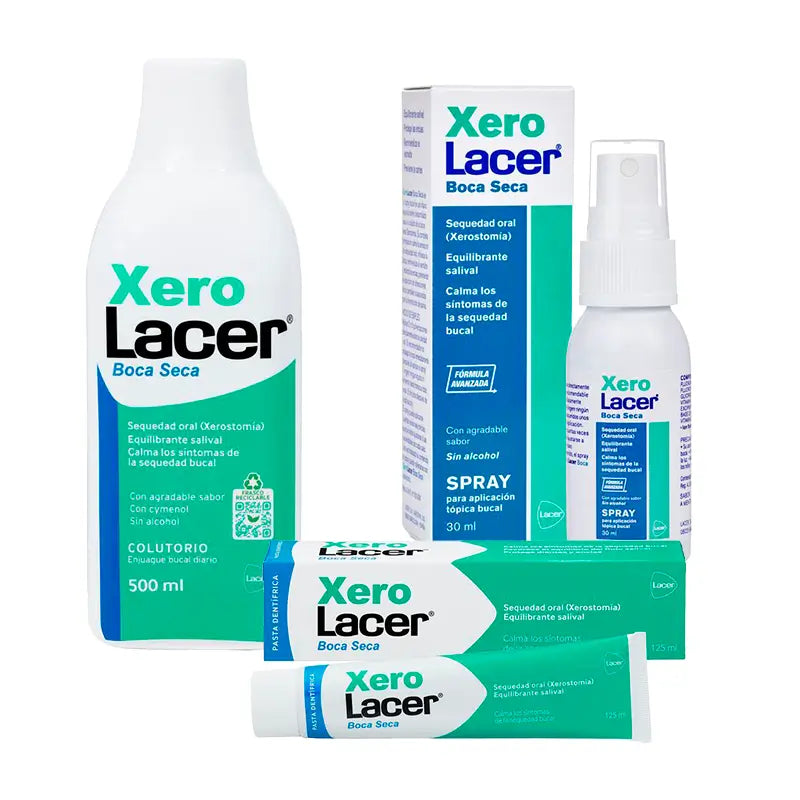 Confezione Lacer Xerolacer (collutorio + dentifricio + spray)
