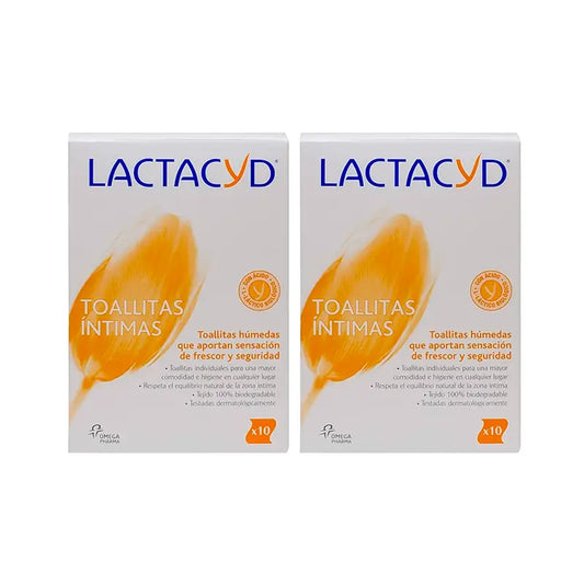 Lactacyd Duplo Salviette igieniche intime individuali 2 x 10 unità