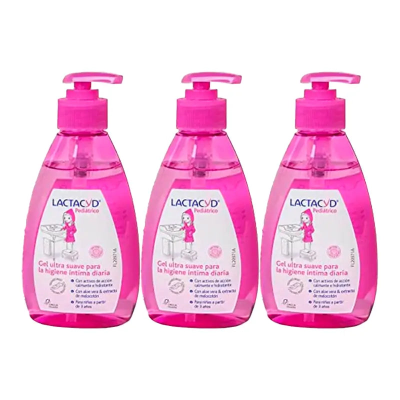 Lactacyd Paediatric Triple Gel Igiene intima quotidiana ultra delicata 3 x 200 ml