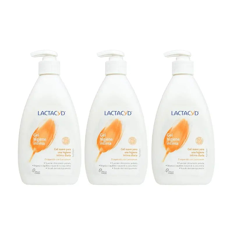 Lactacyd Triplo Gel per l'igiene intima Uso quotidiano 3 x 400 ml
