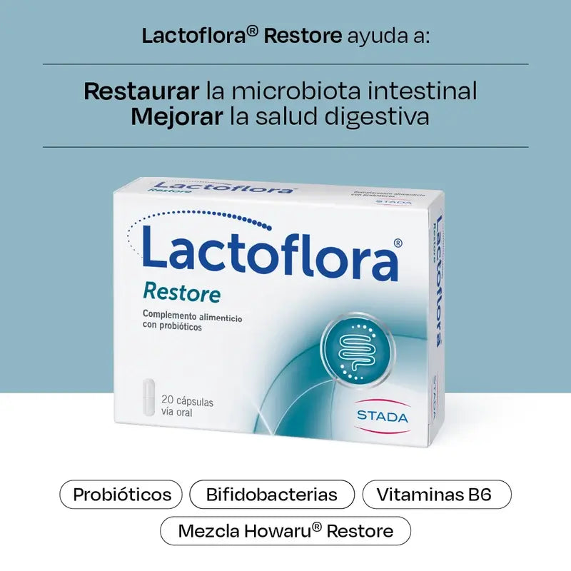 Lactoflora Restore Confezione da 3 x 20 capsule