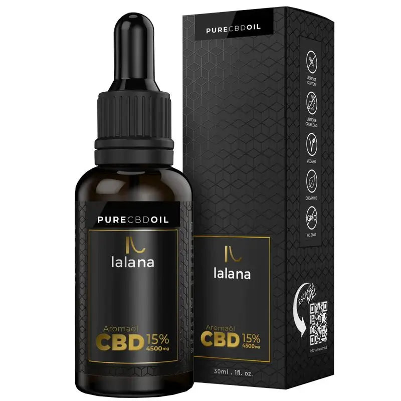 Olio di Cbd Lalana puro al 15%, 30 ml