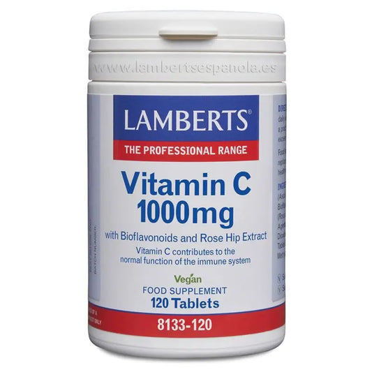 Lamberts Vitamina C 1000 Mg + Bioflavonoidi e Rosa canina, 120 compresse