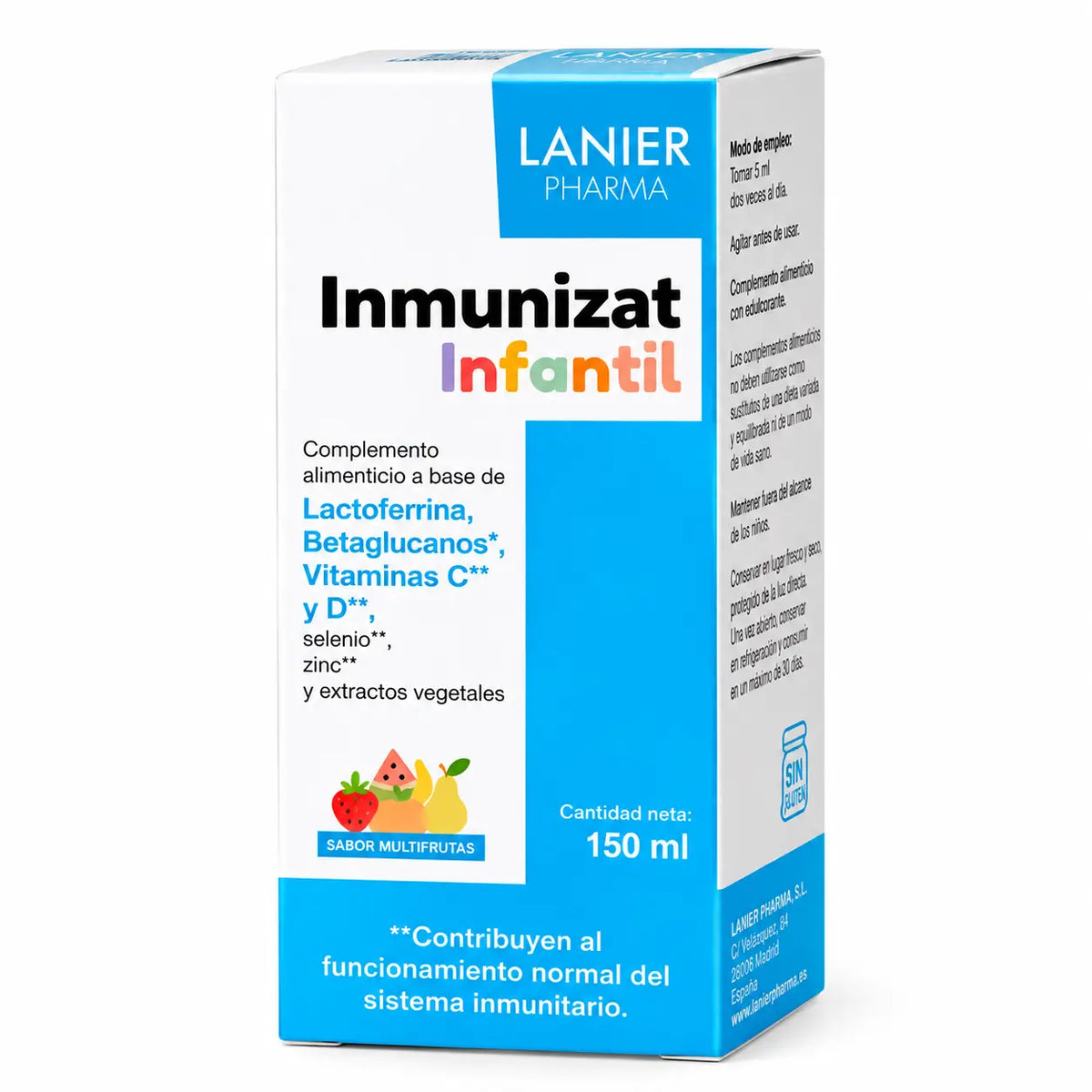 Lanier Pharma Inmunizat Integratore alimentare per lattanti , 150 ml