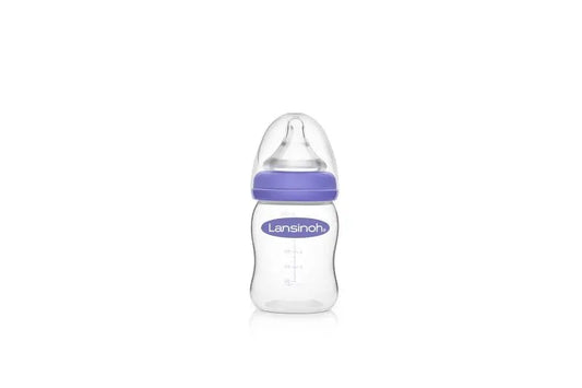 Lansinoh Bottiglia per latte materno con capezzolo Naturalwave , 160 ml