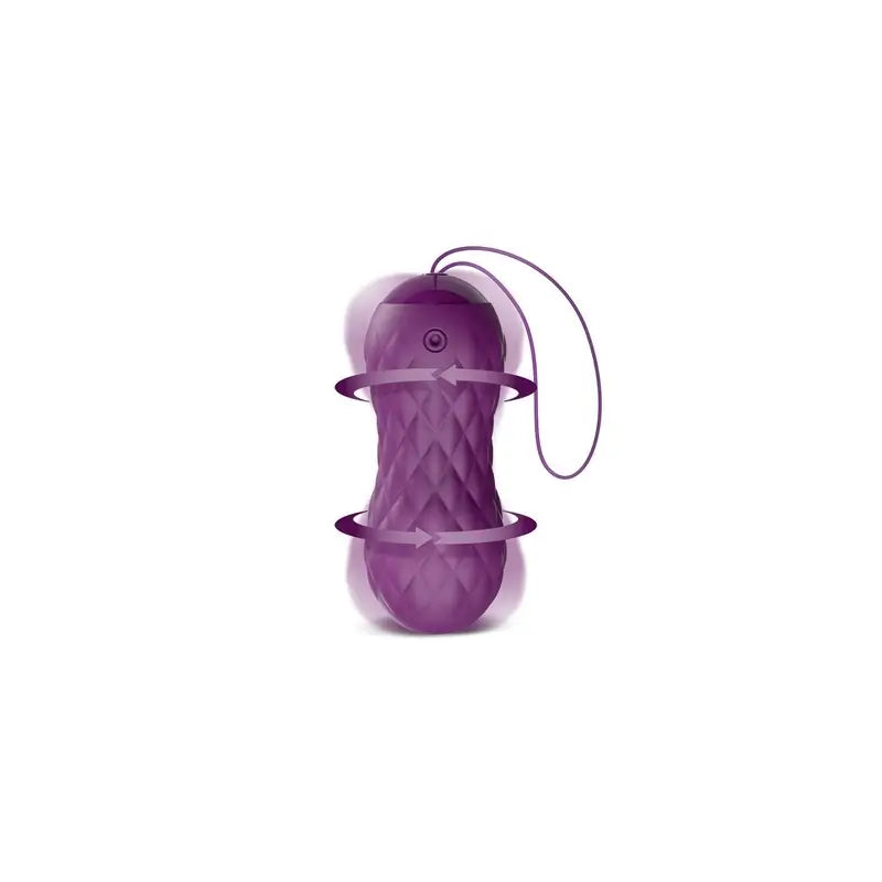 Uovo vibrante Latetobed con telecomando Wave Motion Usb Silicone Viola