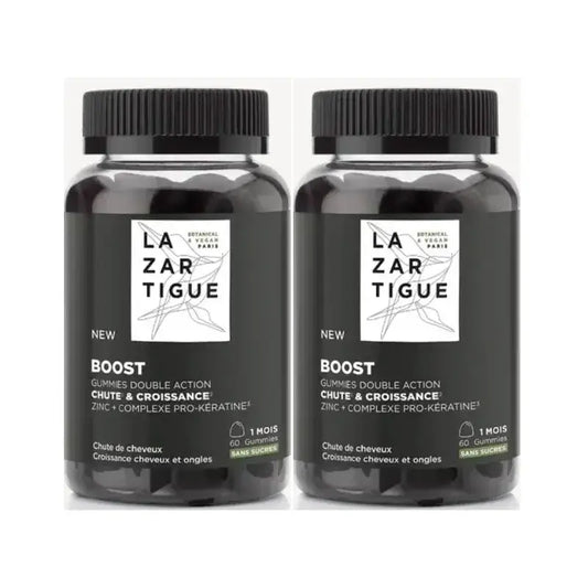 Lazartigue Gummies Perdita di capelli, Confezione 2 x 60 unità