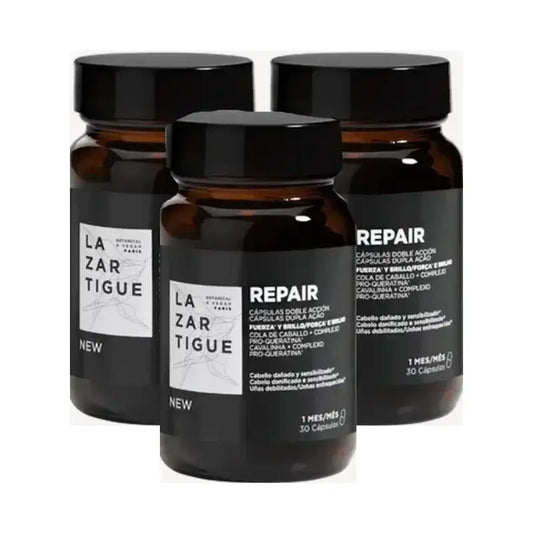 Capsule riparatrici Lazartigue, confezione da 3 x 30 ml