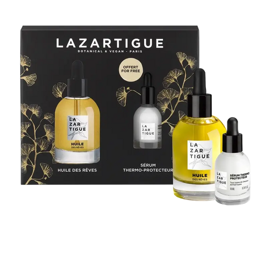 Set natalizio Lazartigue Olio secco nutriente + Siero termoprotettivo , 2 unità
