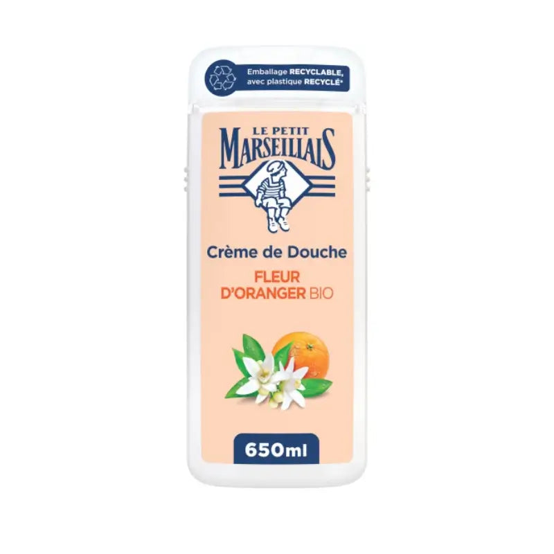Gel doccia biologico ai fiori d'arancio, 650 ml