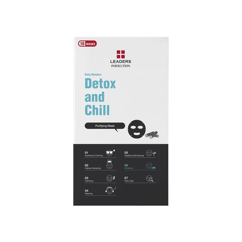 Leaders Daily Wonders Detox And Chill Maschera purificante, 25 ml