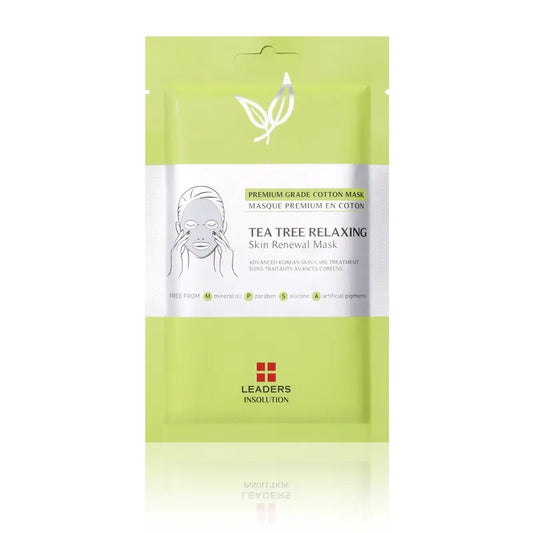Leaders Tea Tree Maschera rilassante rinnovatrice della pelle, 25 ml
