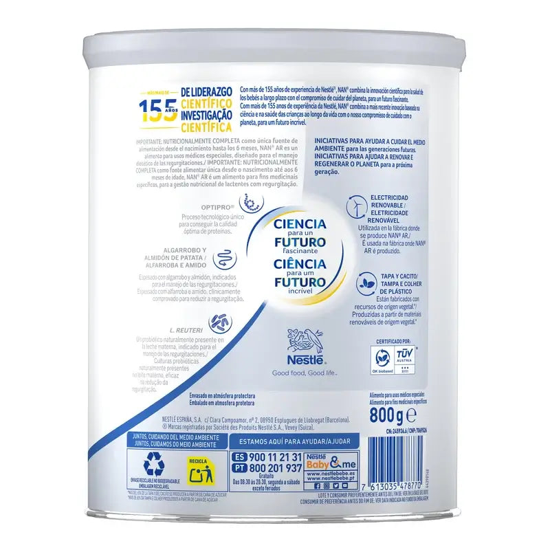 Nestle Nan Ar Expert Latte Prima Età 800 g