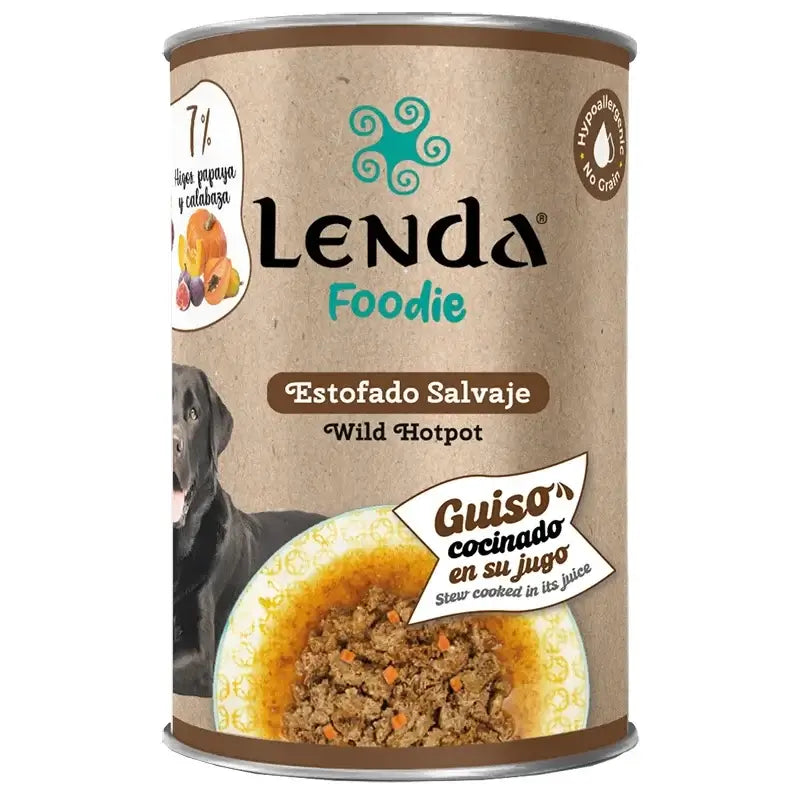Lenda Foodie Stufato per cani selvatici, 12x400 g