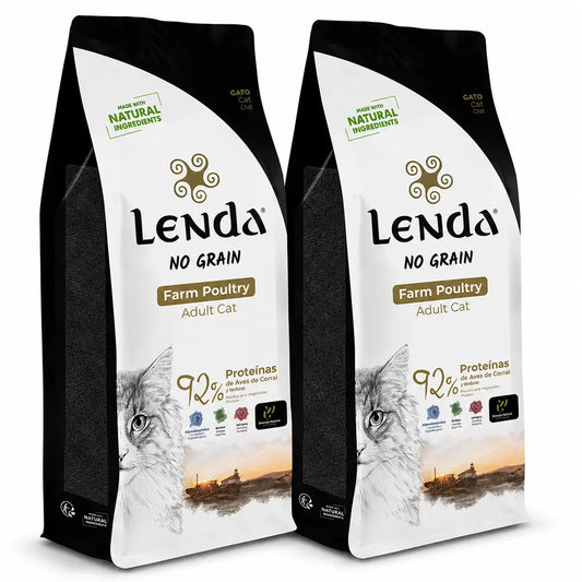 Lenda Cat Pollame senza cereali, 2 X 2 kg