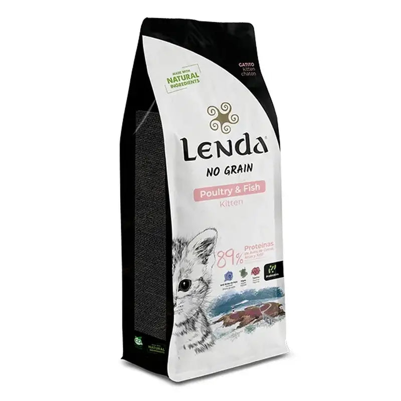 Lenda Cat Kitten Pollame e pesce senza cereali, 2 kg