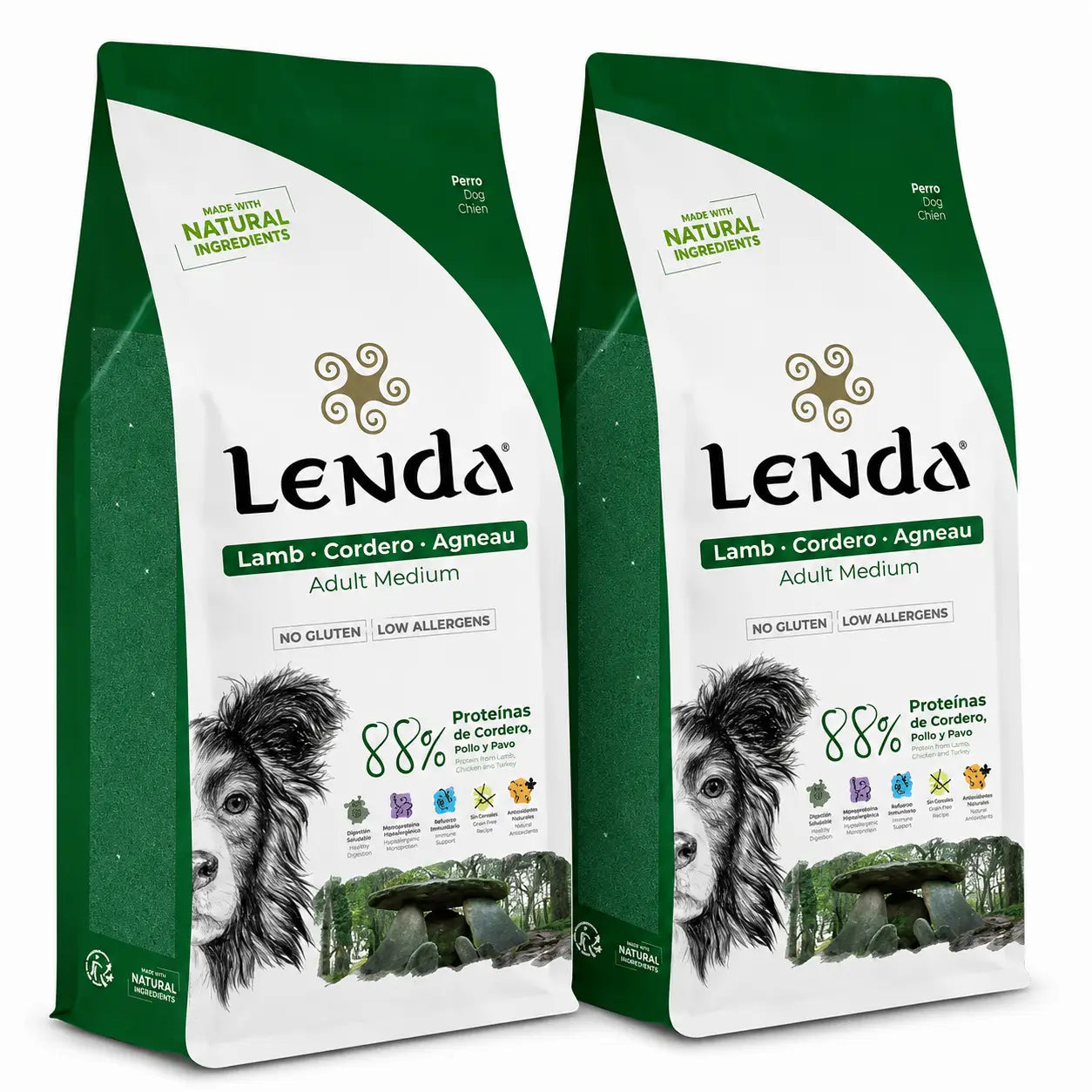 Lenda Dog Adult Agnello, 2 X 12 kg