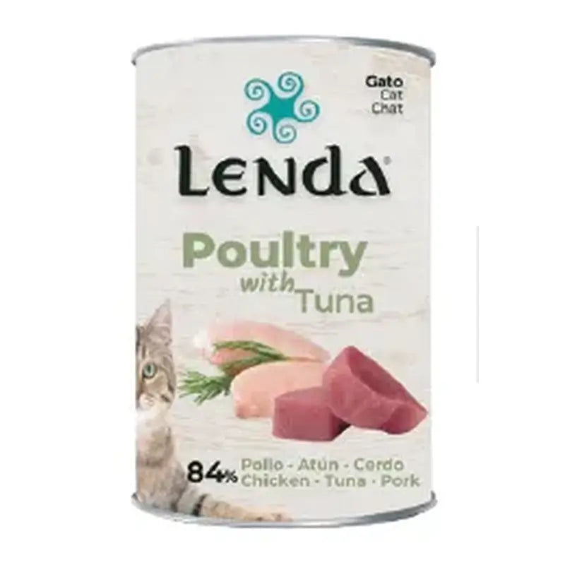 Lenda Paté umido per gatti Pollame L & Tonno, 12x400 g