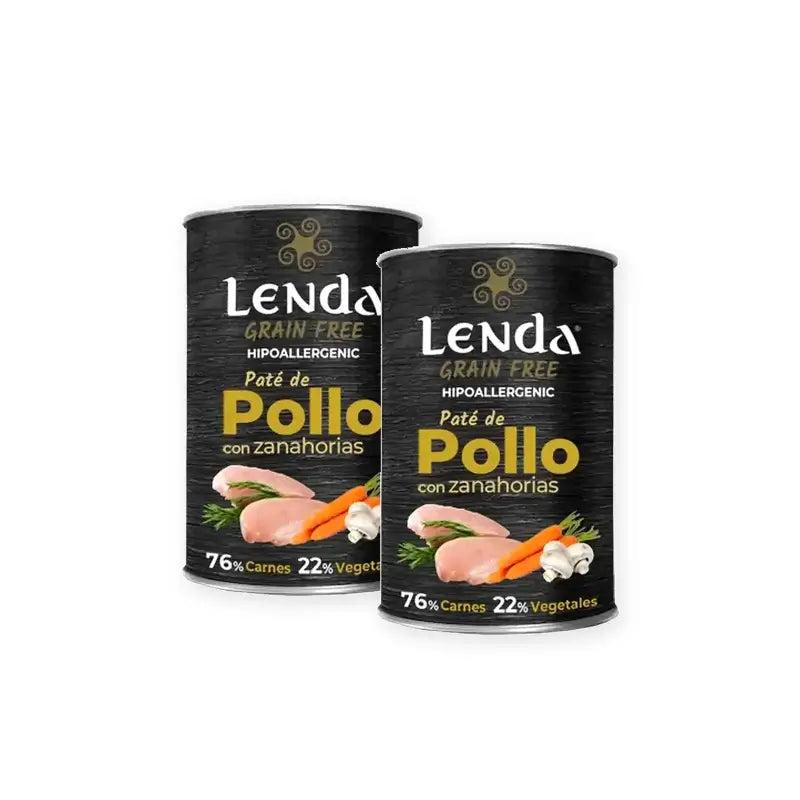 Lenda Wet Cane Pollo, confezione da 2 x 12 x 400 g