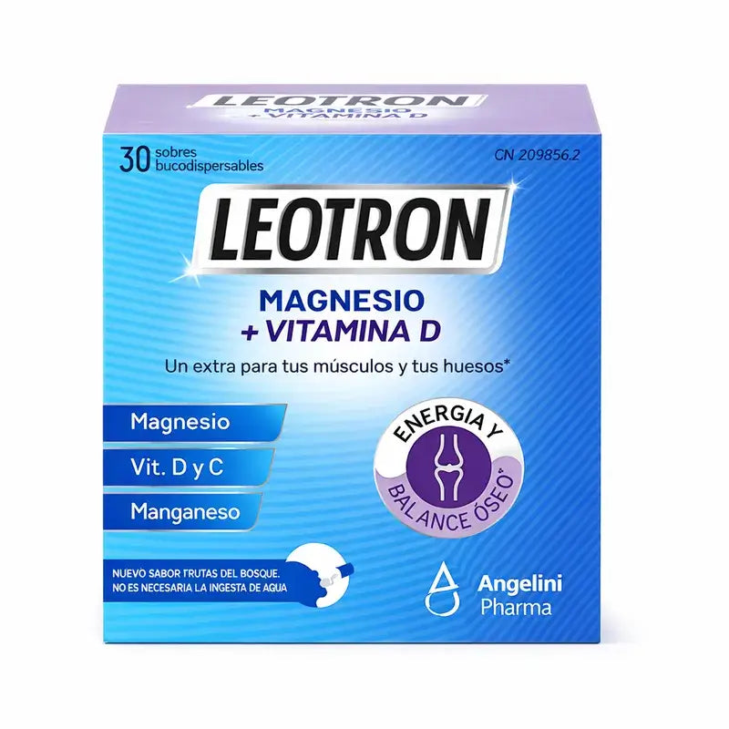 Leotron Magnesio + Vit D, unità 30 bastoncini