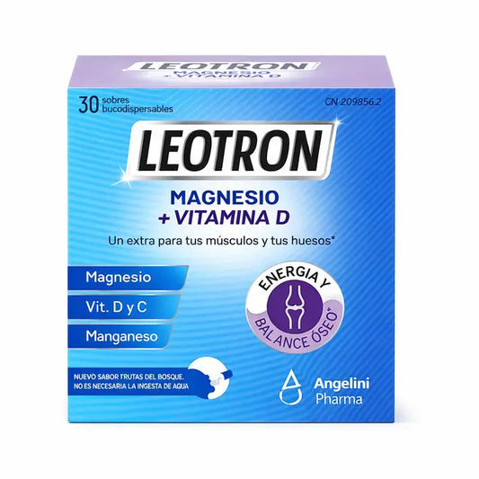 Leotron Magnesio + Vit D, unità 30 bastoncini