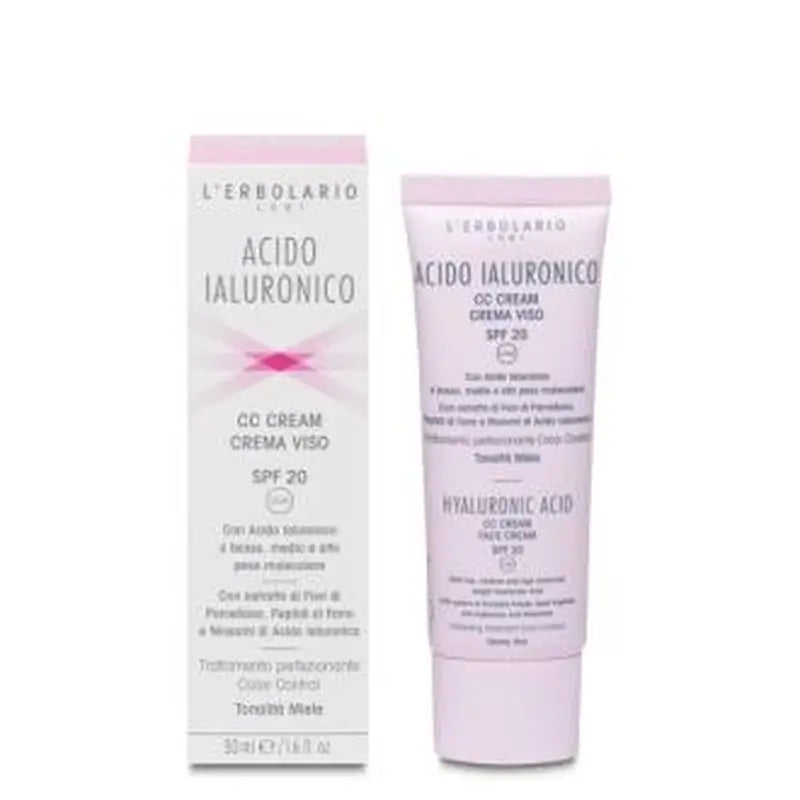 L'Erbolario Hyaluronic Acid Cc Honey Tone Cream 50Ml.