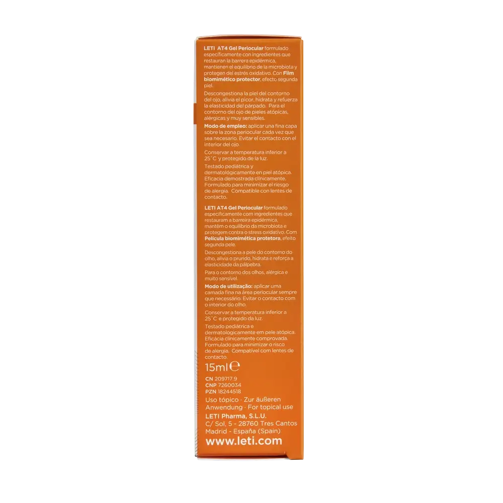 Leti At4 Gel Perioculare, 15 ml