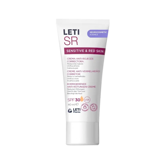 Leti Sr Antiredness Crema Correttiva Spf30 Con Colore , 40 ml