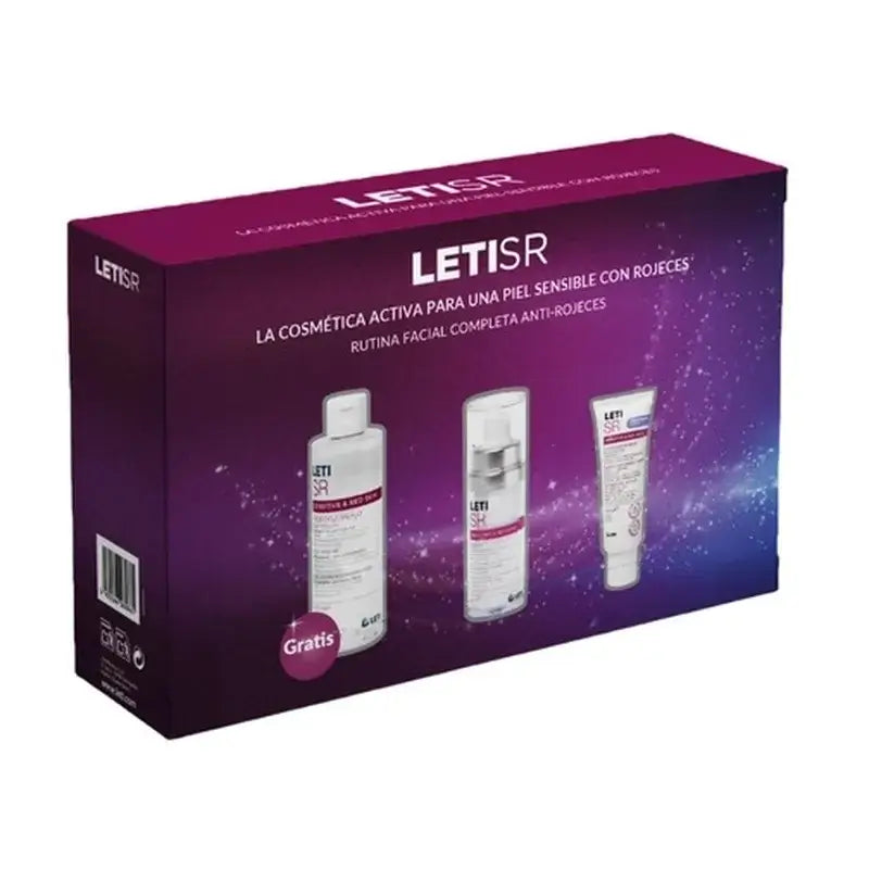 Leti SR Siero antiarrossamento per il petto di Natale + Fluido + Acqua micellare in regalo